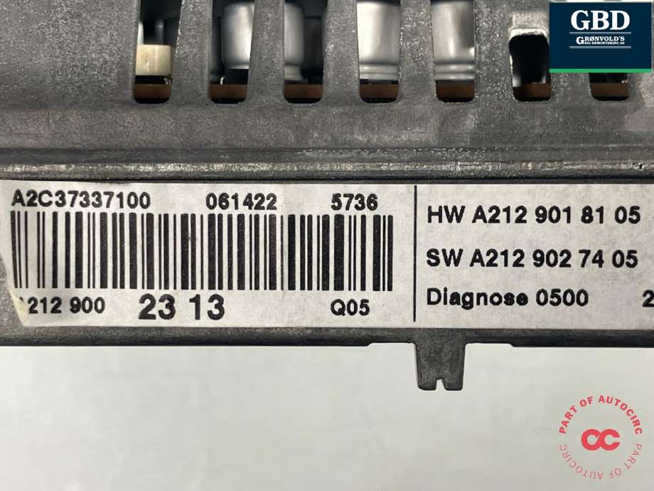 Bilstereo navigasjon skjerm til Mercedes GLK 2008-2015 (X204) (X204) (A 212 900 23 13|A 212 901 84 05|A 212 902 74 05)