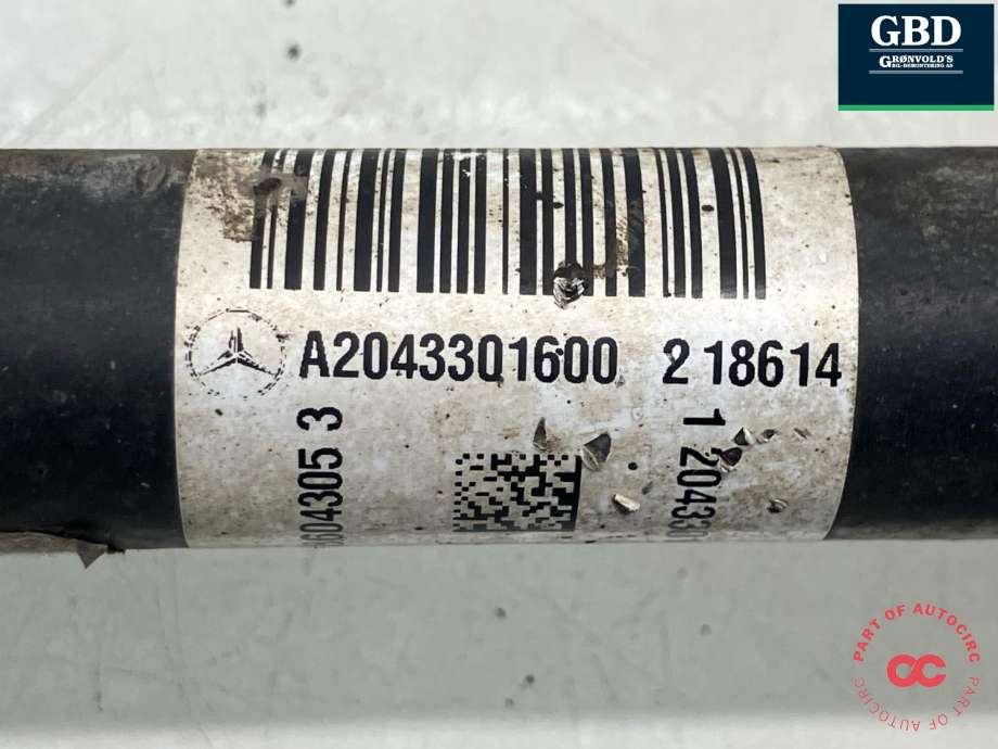 Drivaksel høyre foran, diesel/automat til Mercedes GLK 2008-2015 (X204) (X204) (A 204 330 16 00|A 204 330 27 01 |A 204 330 23 01|A 204 330 16 01)