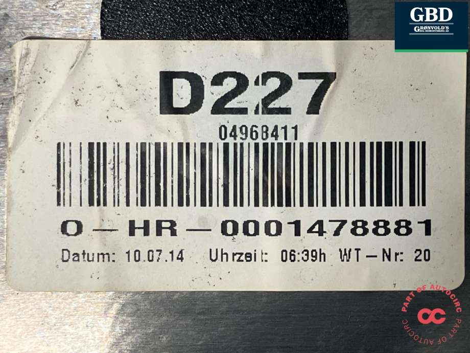 Ruteheis høyre bak til Mercedes GLK 2008-2015 (X204) (X204) (A 204 730 12 79|)