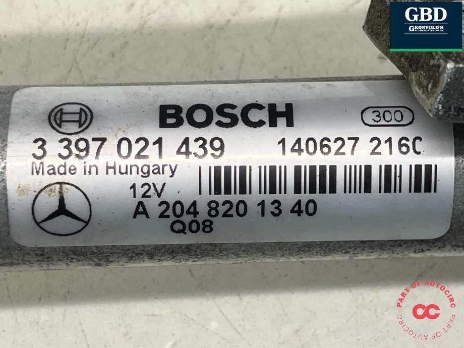 Viskeroverføring til Mercedes GLK 2008-2015 (X204) (X204) (BOSCH|A 204 820 13 40|3 397 021 439|)