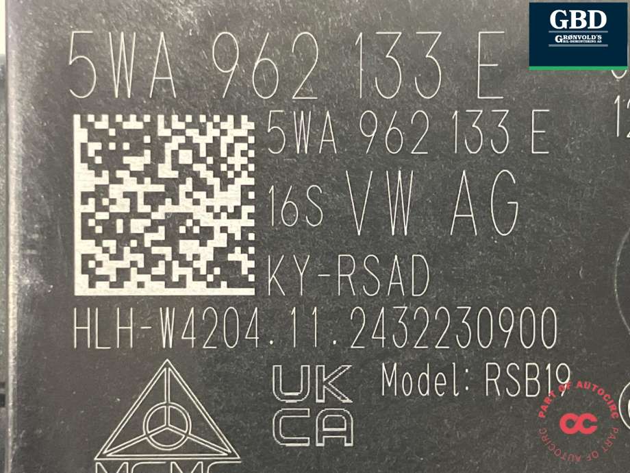 Antenne til VW ID.7 2023-->> (5WA 962 133 E|)