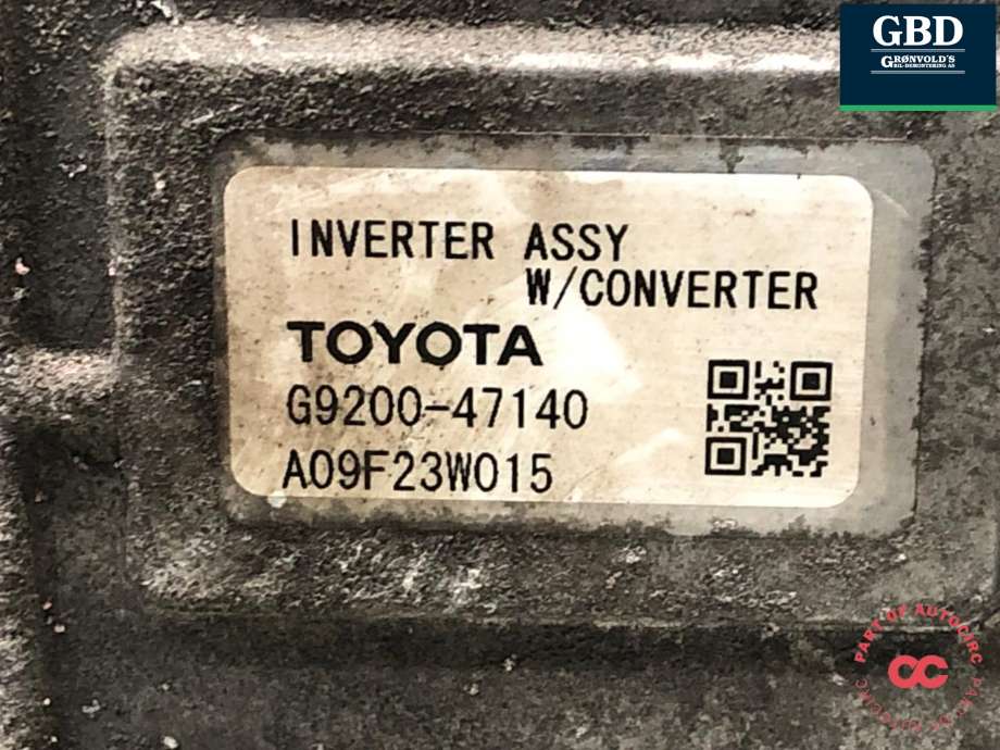 Inverter hybrid til Toyota Prius 2009-2016 (Type III) (COMBI) (COMBI) (G920049025|G92A047030|G9200-47140)