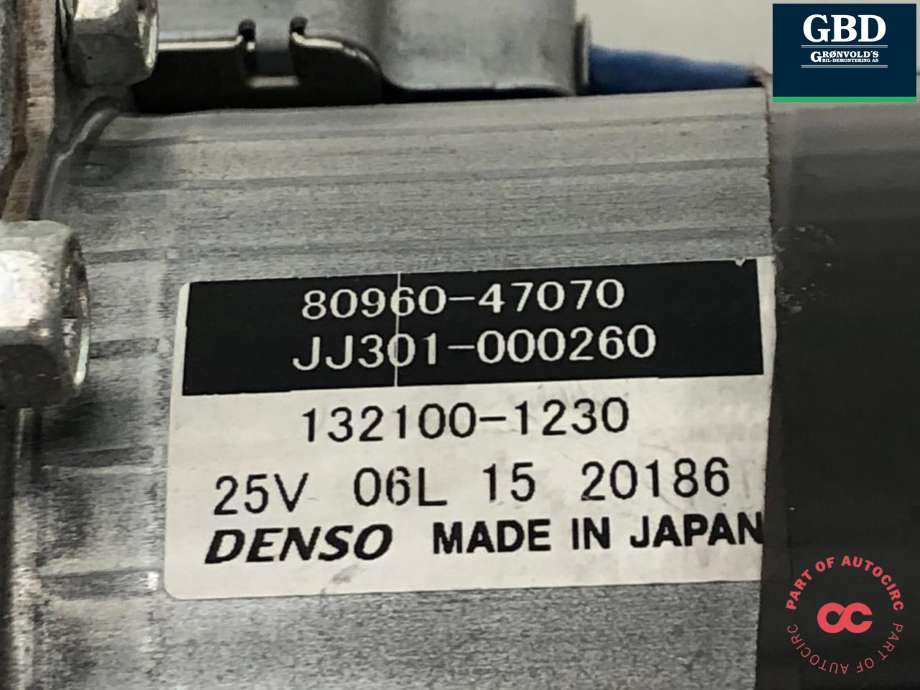 Rattaksel elektrisk servo til Toyota Prius 2009-2016 (Type III) (COMBI) (COMBI) (4525047230|80960-47070|)