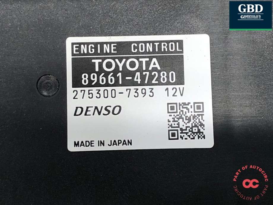 Styreenhet motor til Toyota Prius 2009-2016 (Type III) (COMBI) (COMBI) (8966047320|89661-47280|)
