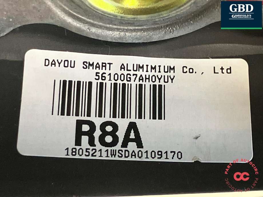 Ratt til Hyundai Ioniq Electric 2016-2019 (Fase 1) (56111G 2300YUY|56100G7AH0YUY|)