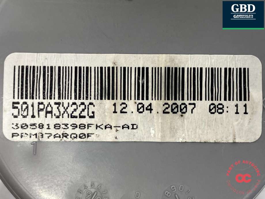 Sikkerhetsbelte foran høyre til Toyota Auris 2007-2010 (Type I, Fase 1) (7321002220C1|73210-02220|501PA3X22G)