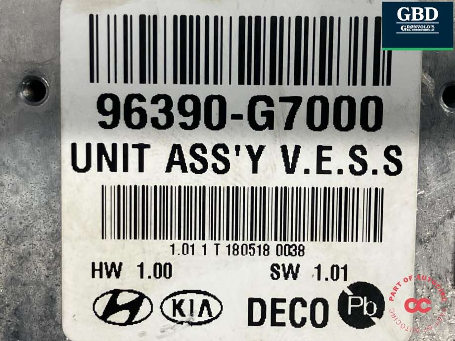 Styreenhet diverse til Hyundai Ioniq Electric 2016-2019 (Fase 1) (96390G 7000|96390-G7000|)