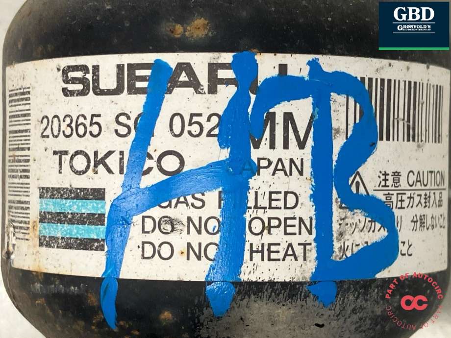 Fjærbein høyre bak til Subaru Forester 2013-2019 (Type IV)  (TOKICO|20365SG052|)