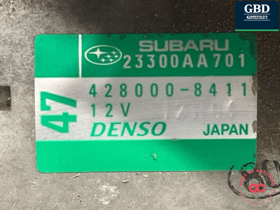Starter til Subaru Forester 2013-2019 (Type IV) (DENSO|23300AA701|428000-8411|253400-1520)
