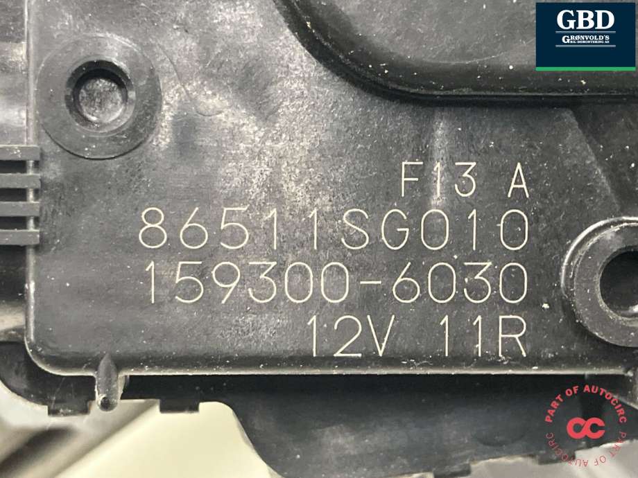 Viskermotor frontrute komplett m/overføring til Subaru Forester 2013-2019 (Type IV)  (86510SG011|86511SG010|159300-6030)