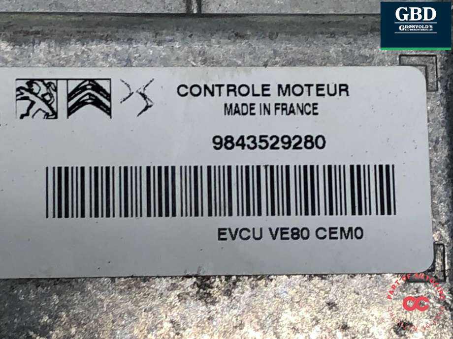 Styreenhet motor til Citroën ë-C4 2020-->>  (98 405 664 80|98 435 292 80|)