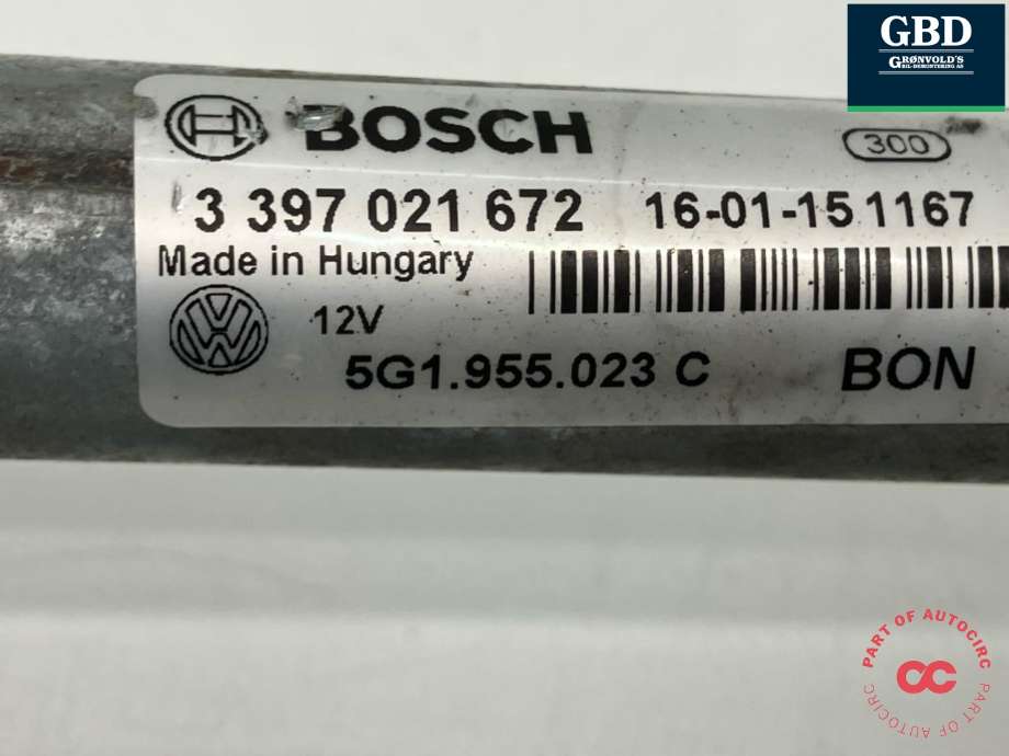 Viskeroverføring til VW Golf VII 2012-2017 (Fase 1)  (5G1 955 023 D|5G1 955 023 C|)