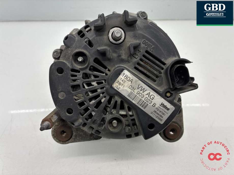 Dynamo diesel til VW Passat 2011-2015 (B7) (B7) (03L 903 023 B|03L 903 023 BX |03L 903 023 D |03L 903 024 F|03L 903 023 DX |03L 903 024 FX)