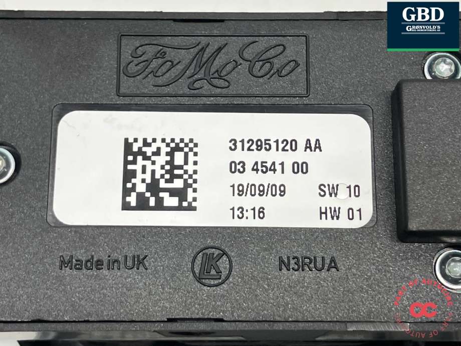 Bryter ruteheis førerdørspanel til Volvo V50 2007-2012 (Fase 2) (31343549|31295120 AA|)