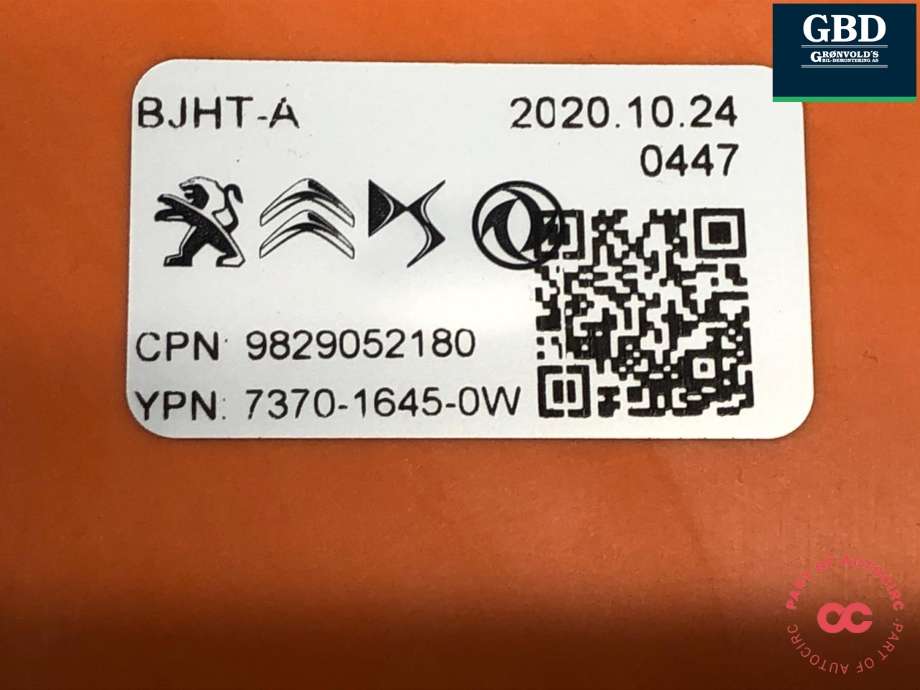 Styreenhet diverse til Peugeot e-208 2019-->> (98 290 521 80|7370-1645-0W|)