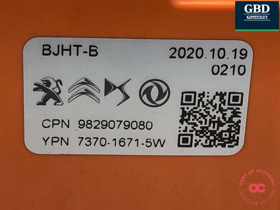 Styreenhet diverse til Peugeot e-208 2019-->> (98 491 811 80|98 290 790 80|7370-1674-5W)
