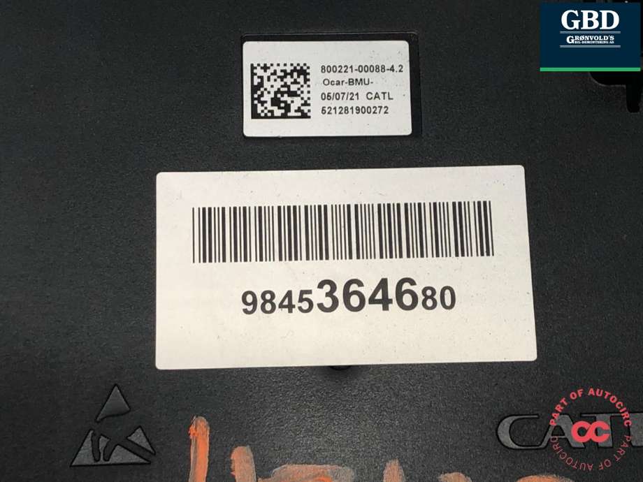 Styreenhet batteri elbil (BMS - Battery Management System) til Opel Corsa-e 2019-->> (98 415 424 80|9845364680|)