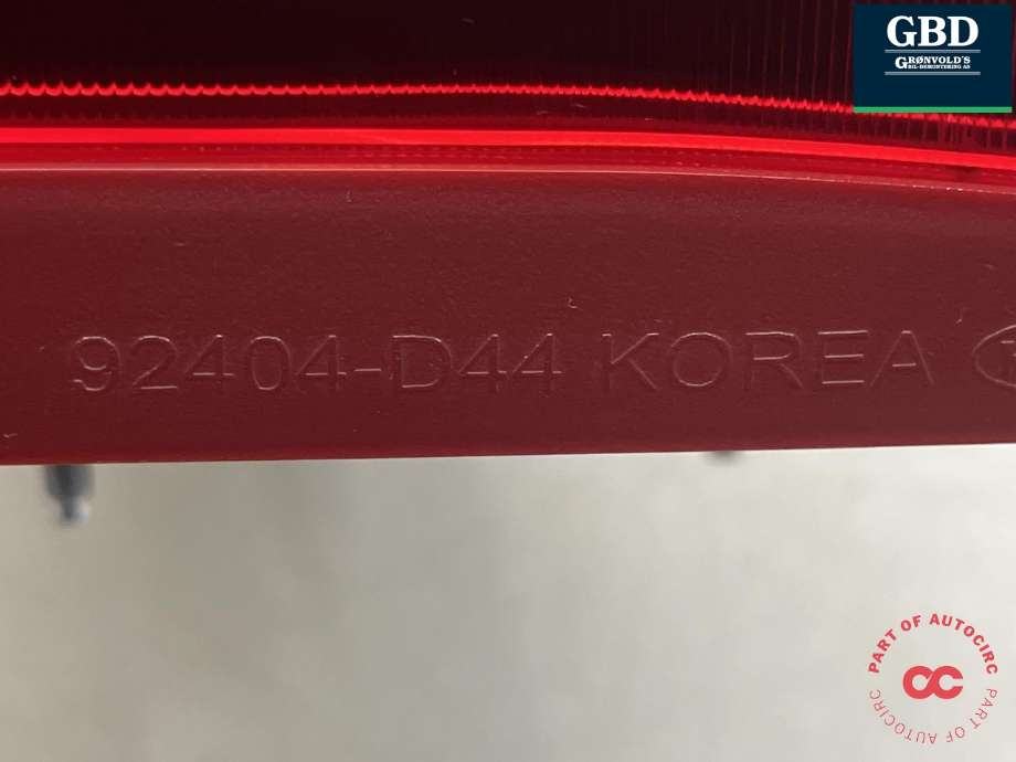 Baklykt høyre indre til Kia Optima 2017-2020  (92404D 4400|92404-D44|)