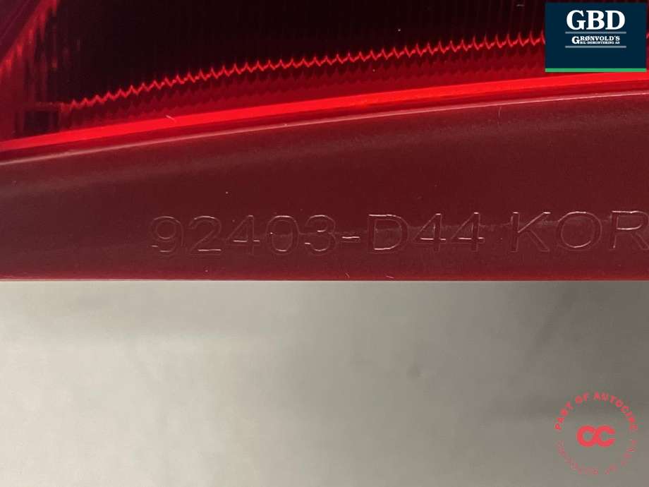 Baklykt venstre indre til Kia Optima 2017-2020  (92403D 4400|92403-D44|)