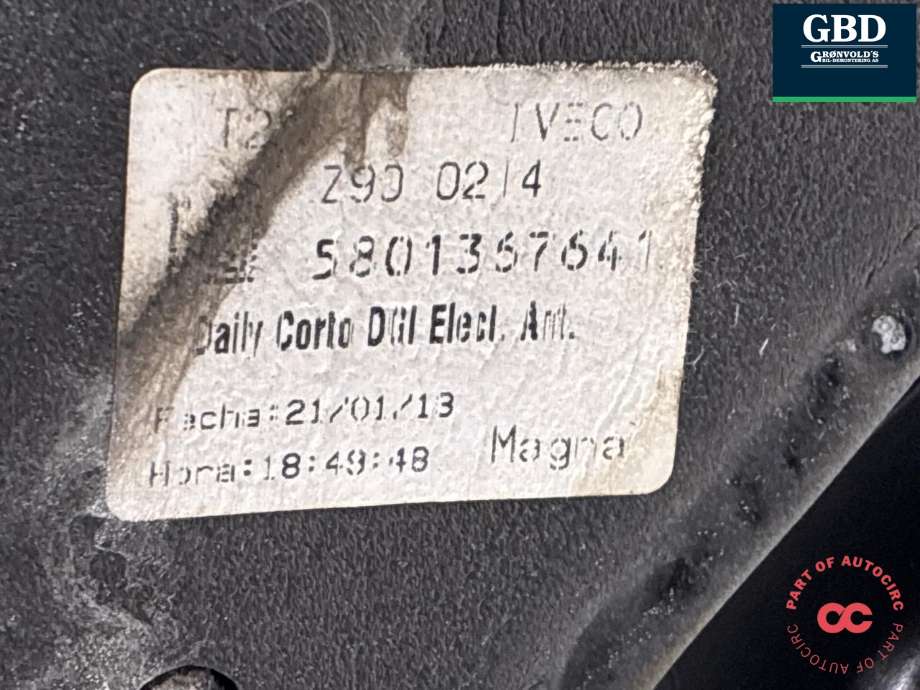 Speil høyre til Iveco Daily 2014-->> (Type VI)  (500043496|5801367641|3800416)