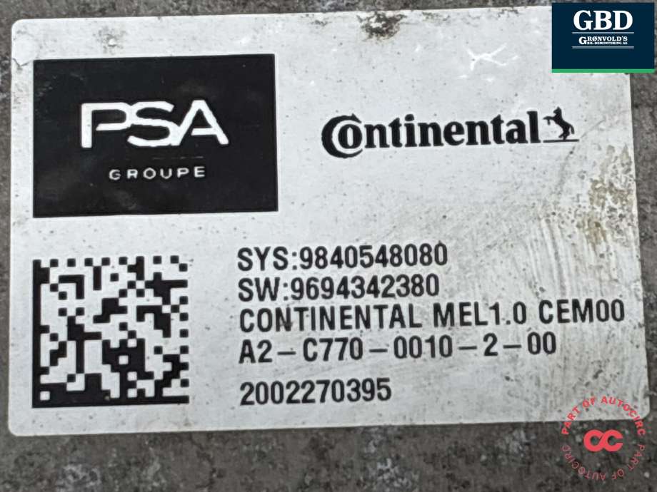 Inverter elbil til Peugeot e-2008 2019-->> (98 405 480 80|)