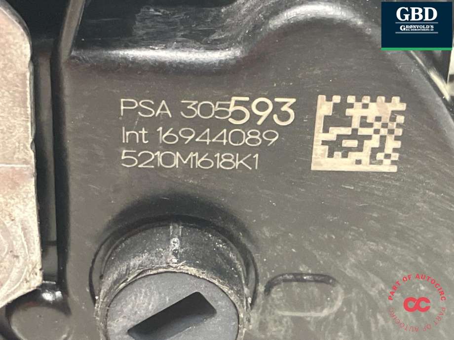 Låsekasse høyre bak til Peugeot e-2008 2019-->>  (98 444 434 80|98 305 593 80|)