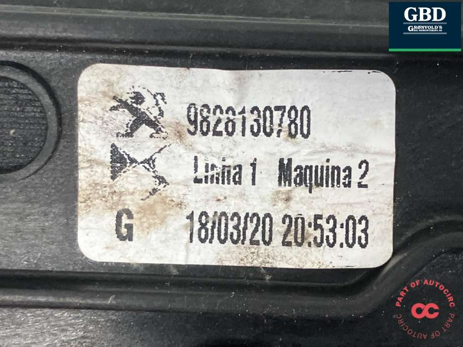 Ruteheis venstre foran til Peugeot e-2008 2019-->> (98 281 307 80|98 284 167 80|)