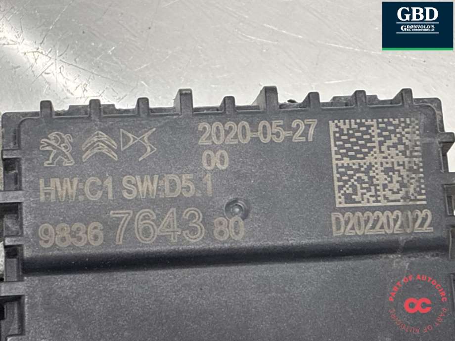 Sensor radar til Peugeot e-2008 2019-->>  (16 756 643 80|9836764380|)