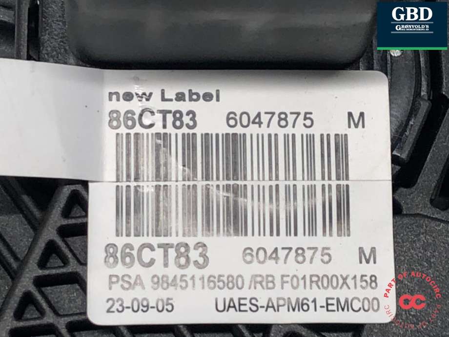 Pedal gass til Opel Astra L 2022-->> (98 324 956 80|6047875|)