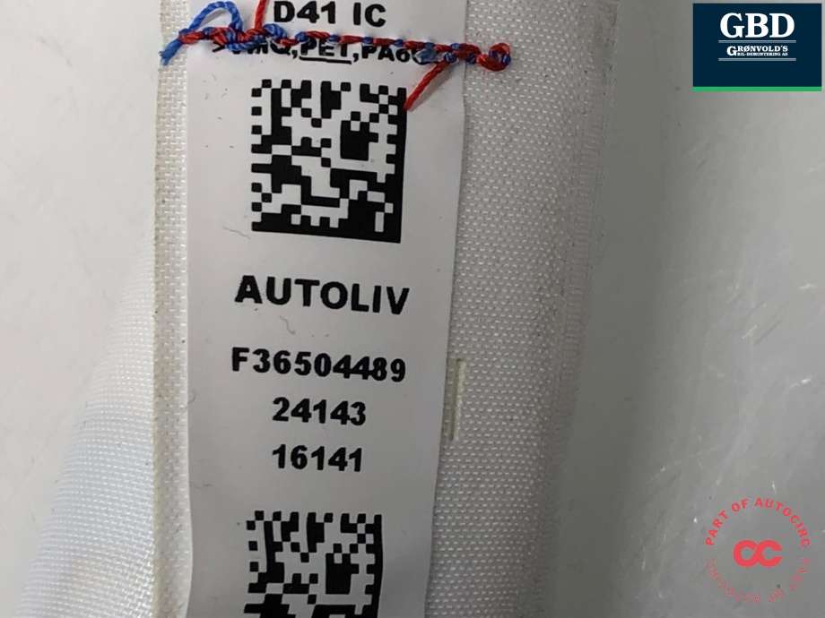 Airbag gardin høyre til Opel Astra L 2022-->> (98 309 438 80|F36504489|)
