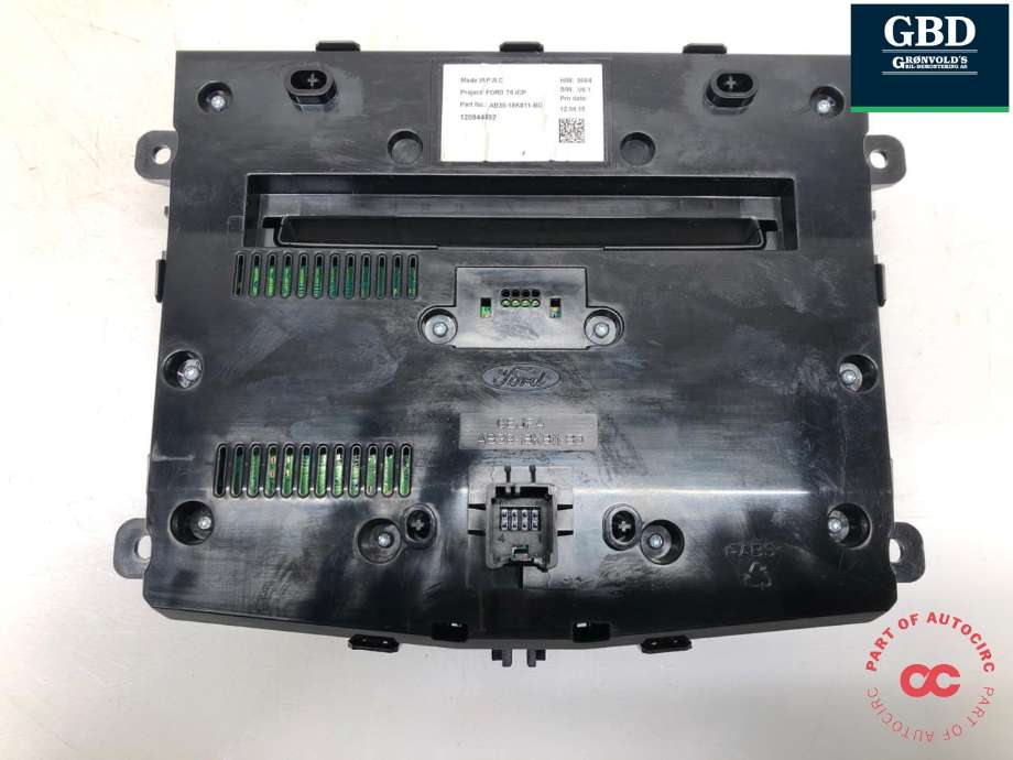 Bilstereo betjeningspanel til Ford Ranger 2012-2015  (5264362|AB39-18K811-BF|AB39-18K811-BD)