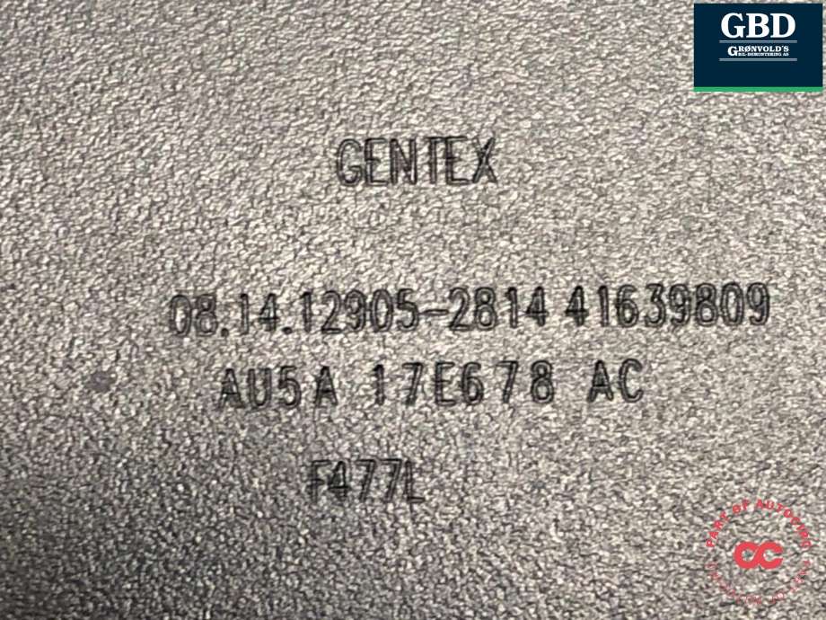Speil innvendig til Ford Ranger 2012-2015 (5260683|AU5A-17E678-AD|AU5A 17E678 AC)