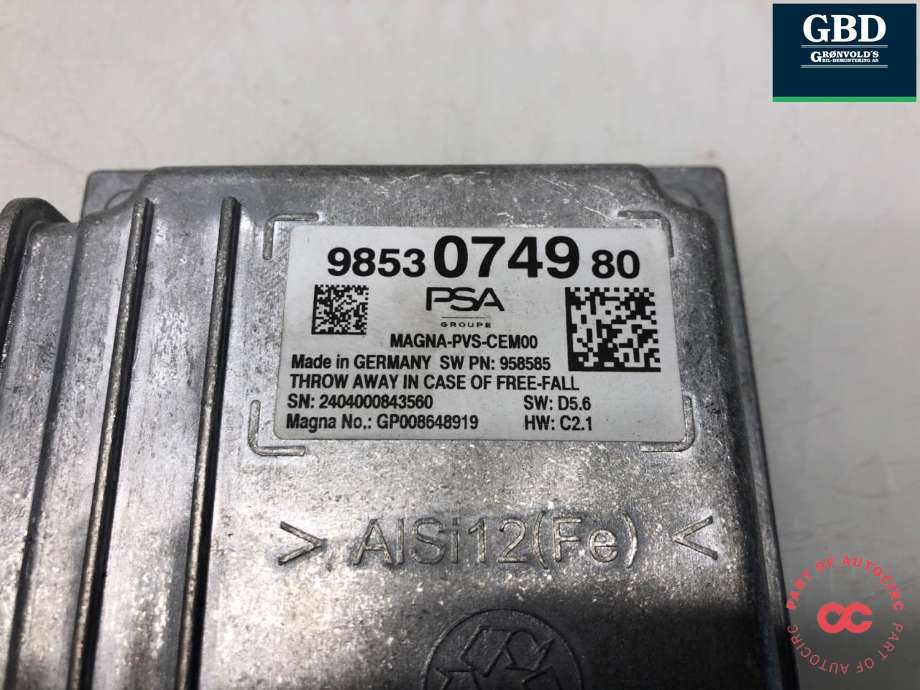 Styreenhet diverse til Opel Astra L 2022-->> (9853074980|)
