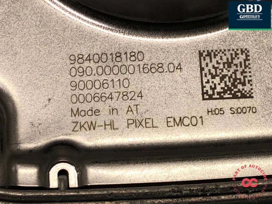 Control Unit, LED til Opel Astra L 2022-->>  (16 908 845 80|9840018180|)
