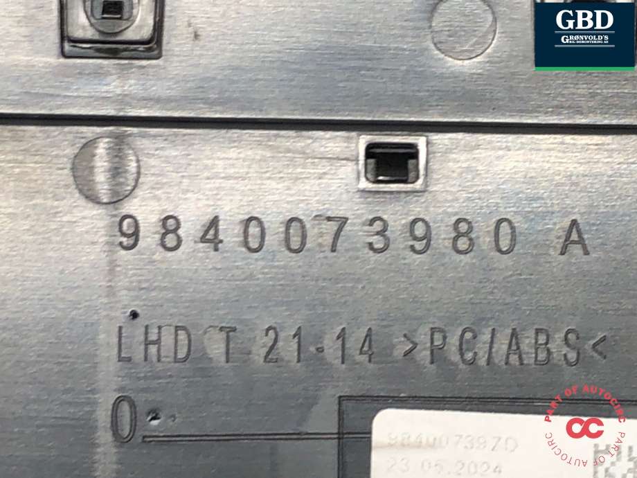 Dashbord friskluftdyse til Opel Astra L 2022-->>  (9840073980|9840073980A|)