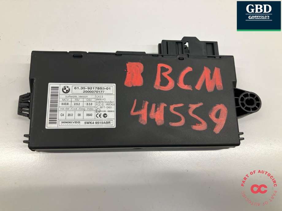 Styreenhet comfort (BCM) til BMW 1-Serie, 2004-2011 (E81/E82/E87/E88) (E81/E82/E87/E88) (61 35 9 231 468)