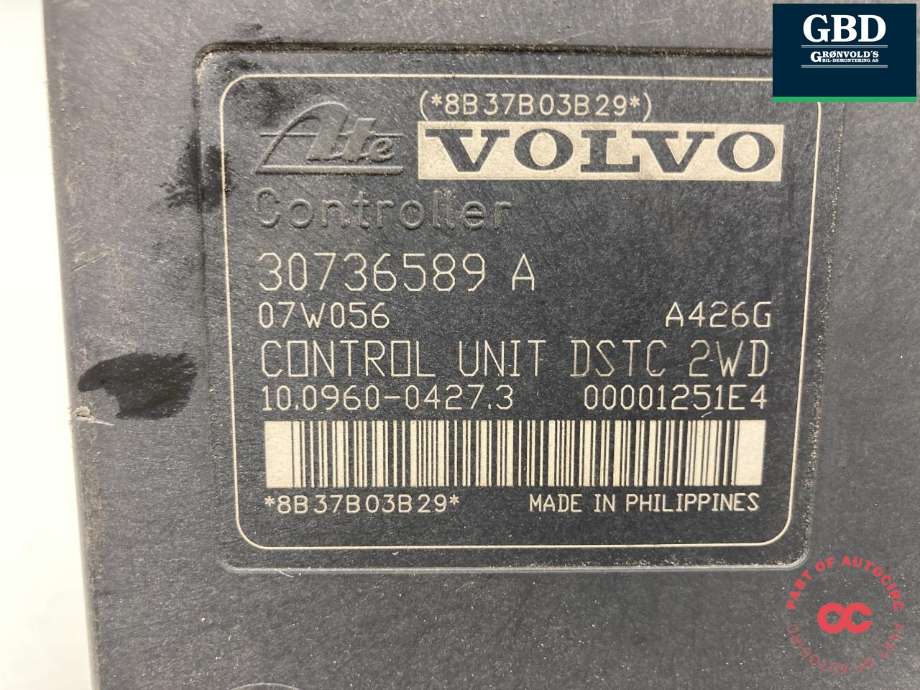 ABS sentral til Volvo C30 2006-2009 (Fase 1) (30793527|31317629|)