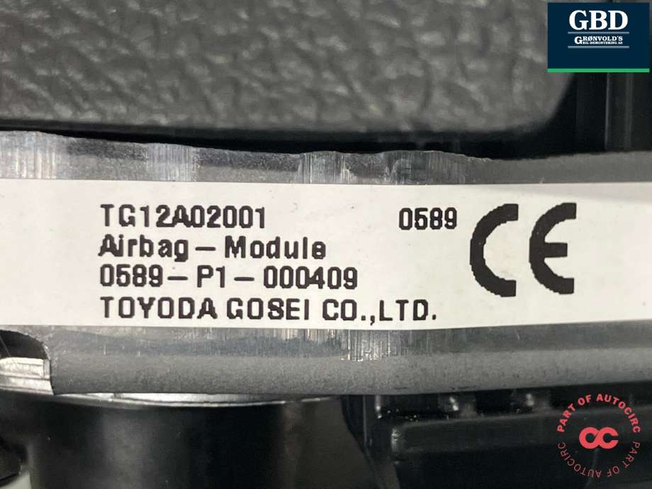 Airbag rattpute til Subaru Forester 2013-2019 (Type IV)  (98211SG050VH|TG12A02001|0589-P1-000409)