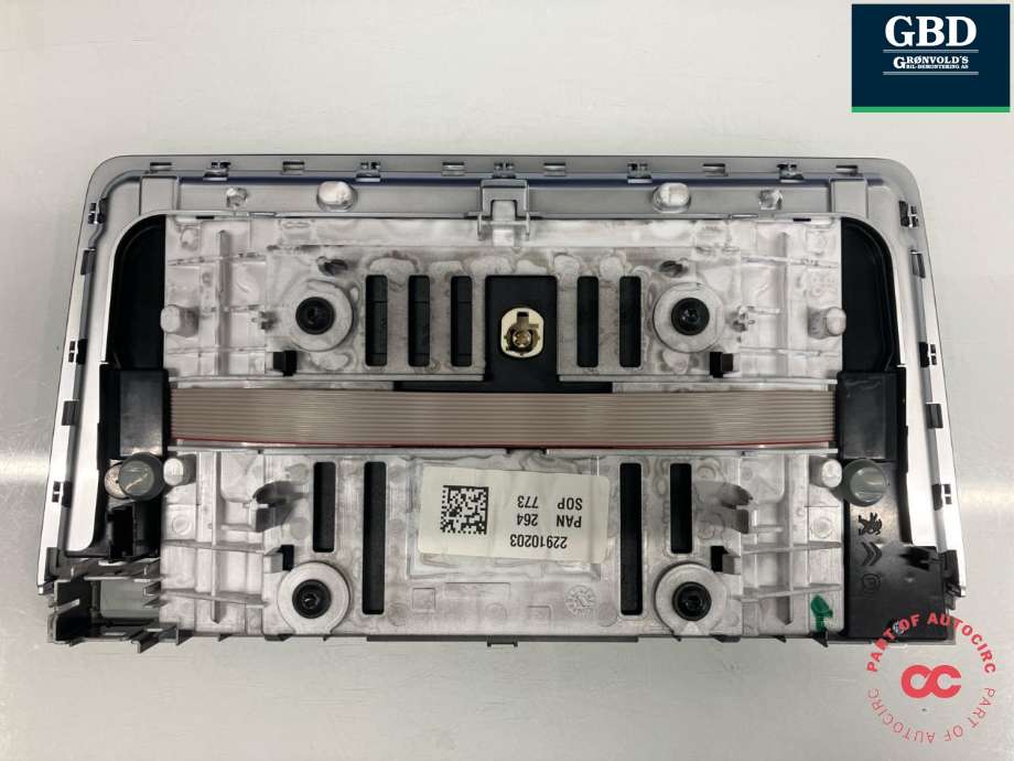 Multimedia display (MCU - Media Controller Unit) til Opel Combo E 2019-->>  (98 345 773 ZD|22910203|)