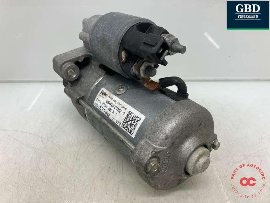 Starter diesel til Opel Combo E 2019-->>  (VALEO|98 252 330 80|16 276 588 80|9832577880)
