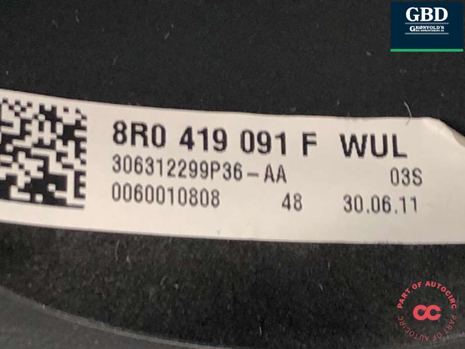 Ratt til Audi Q5 2008-2012 (Type I, Fase 1)  (8R0 419 091 F|8R0 419 091 F  WUL|)