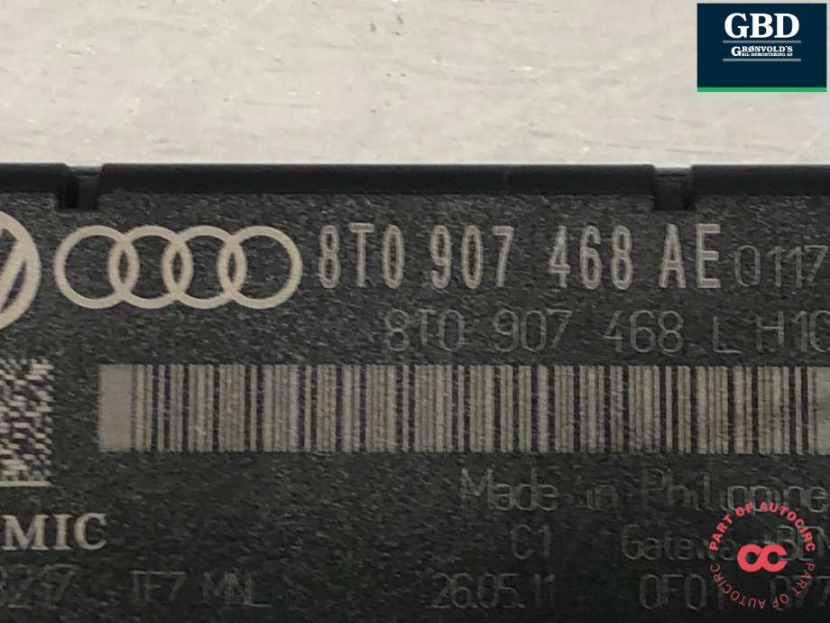 Styreenhet diverse til Audi Q5 2008-2012 (Type I, Fase 1) (8T0 907 468 AJ|8T0 907 468 AE|)