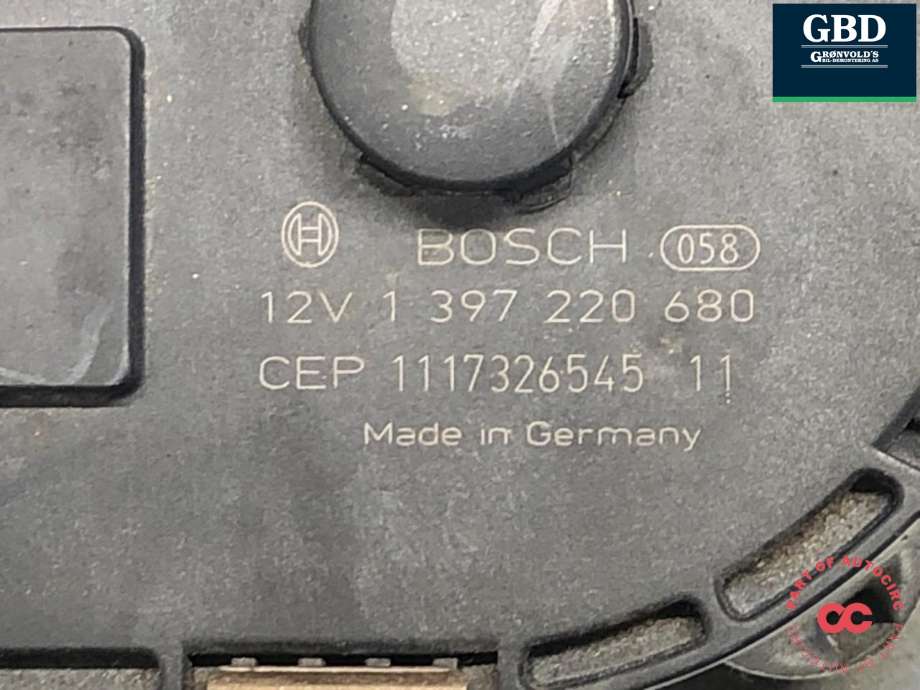 Viskermotor frontrute til Audi Q5 2008-2012 (Type I, Fase 1) (8R1 955 023 D|1 397 220 680|)