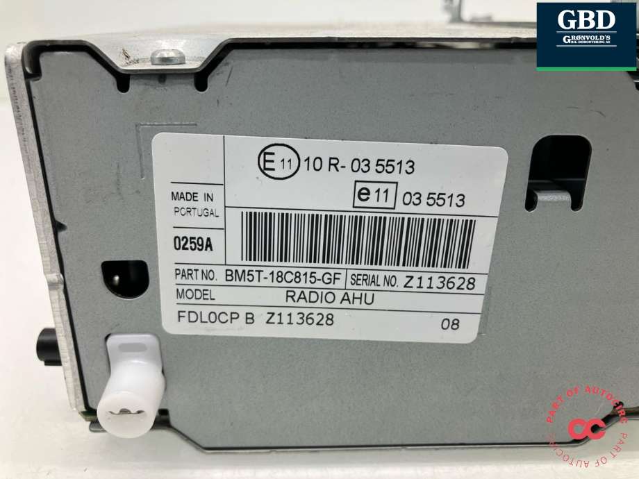 Bilstereo til Ford Focus 2011-2014 (Type III, Fase 1)  (2277319|BM5T-18C815-GP|BM5T-18C815-GF)