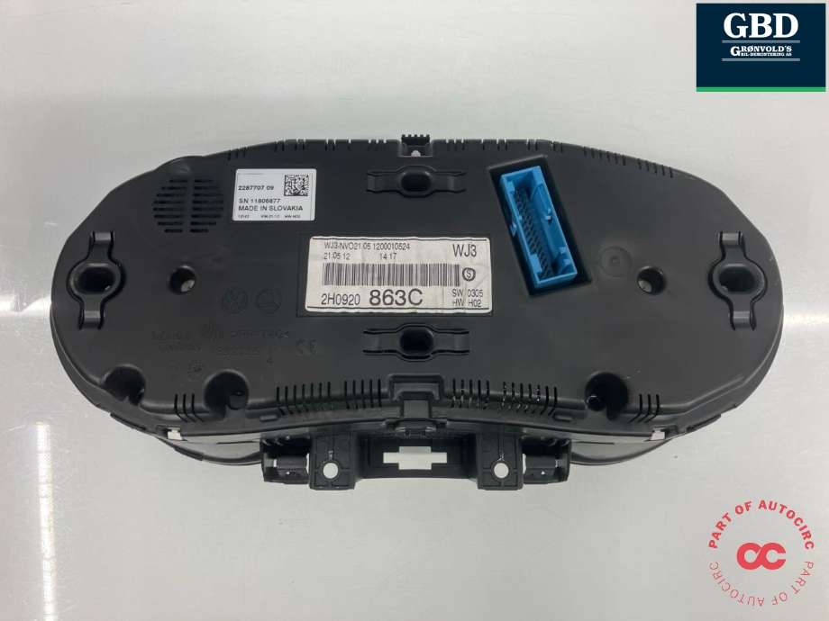 Instrumentpanel til VW Amarok 2010-2016 (Type I, Fase 1)  (2H0 920 863 C|2H0 920 863 CX|)