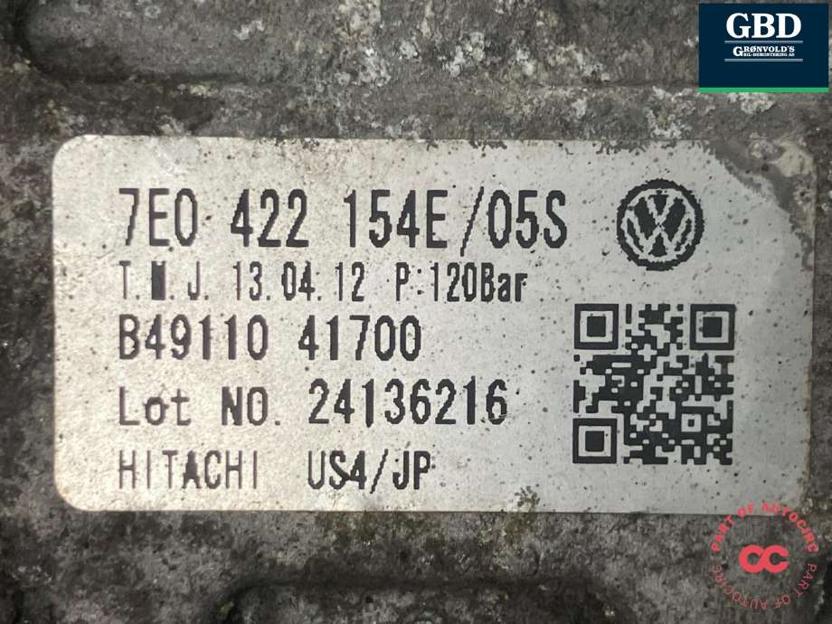 Servo pumpe mekanisk til VW Amarok 2010-2016 (Type I, Fase 1)  (HITACHI|2H0 422 154 A|B49110 41700|)