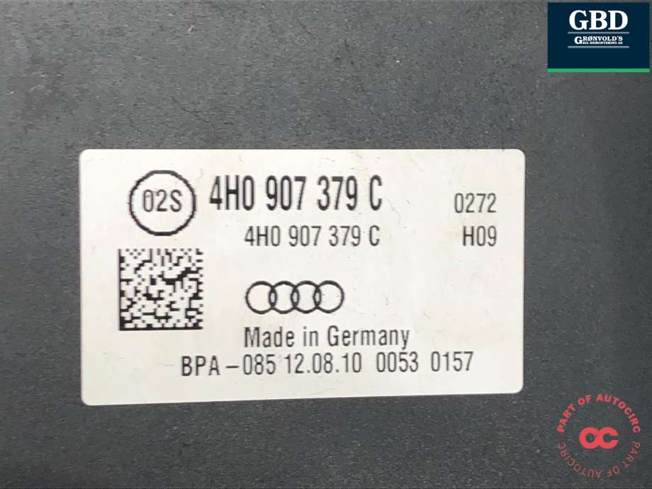 ABS sentral til Audi A8 2010-2013 (Type III, Fase 1)  (4H0 614 517 C|4H0 614 517 C  BEF| 4H0 907 379 C|4H0 614 517 E  BEF)