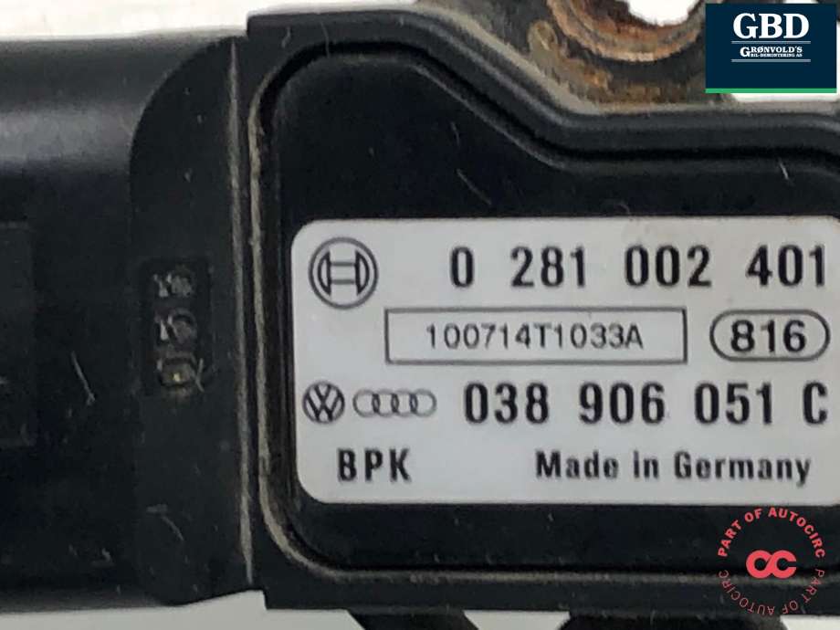 Luftmengde/luftmassemåler til Audi A8 2010-2013 (Type III, Fase 1) (420 133 471|038 903 051 C|)
