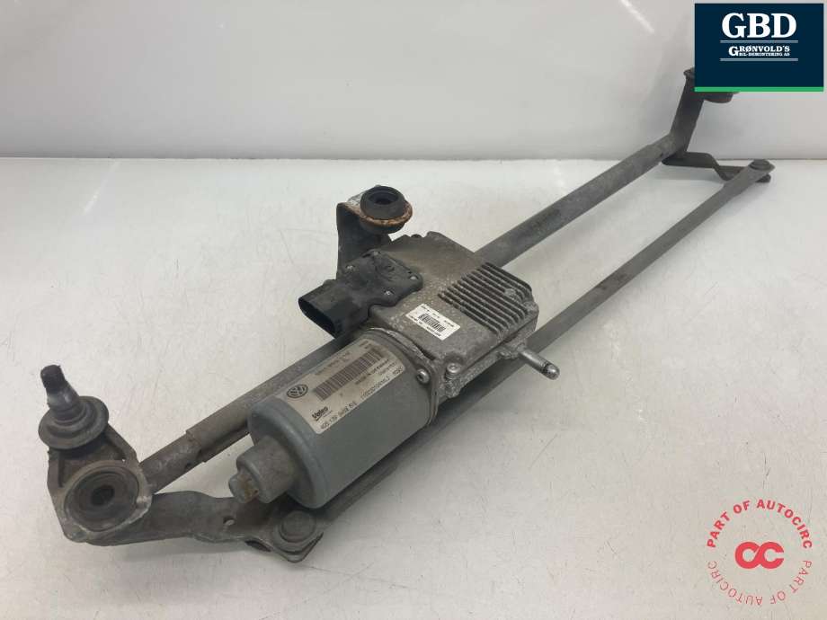 Viskermotor frontrute komplett m/overføring til VW Tiguan 2007-2011 (Type I, Fase 1) (VALEO|5N1 955 023 F|5N1 955 119|405.139)
