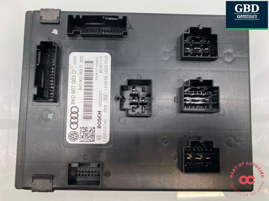 Styreenhet comfort (BCM) til Audi A4 2007-2014 (Type IV) (B8) (B8) (8K0 907 063 J|8K0 907 063 D|)